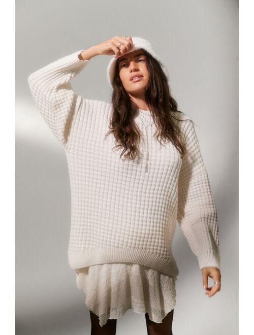 BDG Max Waffle Knit Recycled Pullover Sweater