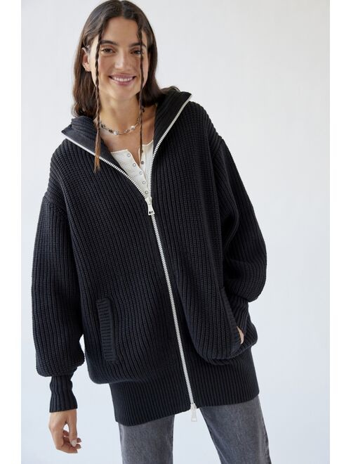 BDG Odette Zip-Up Hooded Sweater