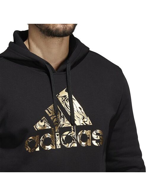 Men's adidas Liquid Foil Badge of Sport Graphic Fleece Hoodie