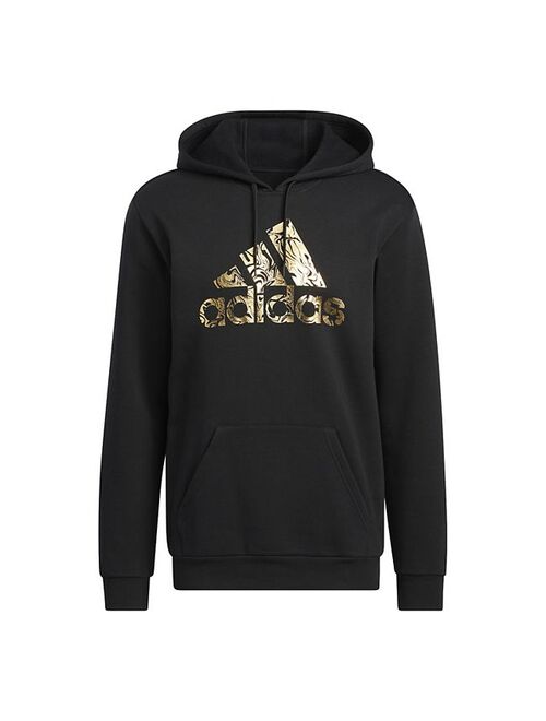 Men's adidas Liquid Foil Badge of Sport Graphic Fleece Hoodie