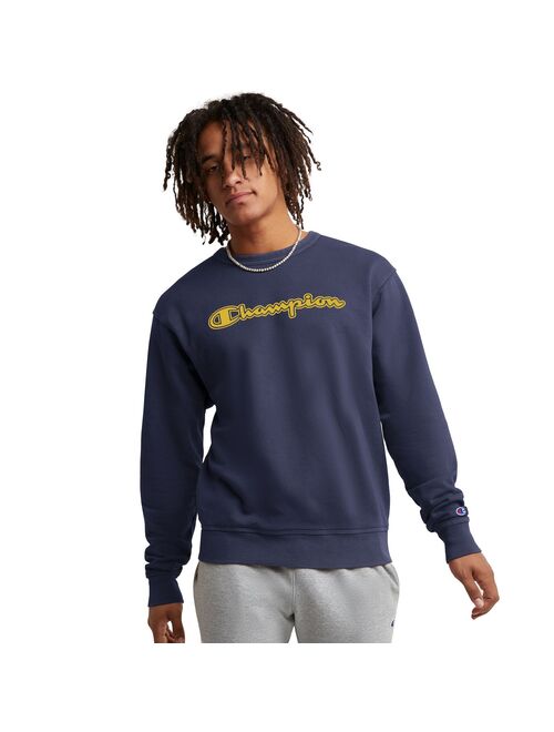 Men's Champion Vintage Wash Varsity Fleece Crew Sweatshirt