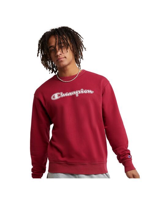 Men's Champion Vintage Wash Varsity Fleece Crew Sweatshirt