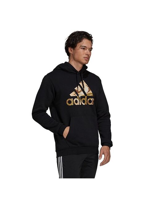 Men's adidas Essential Camo Badge of Sport Fleece Hoodie