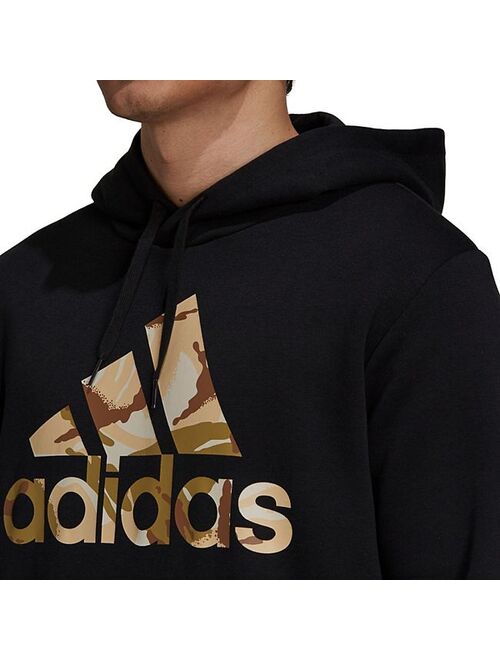 Men's adidas Essential Camo Badge of Sport Fleece Hoodie