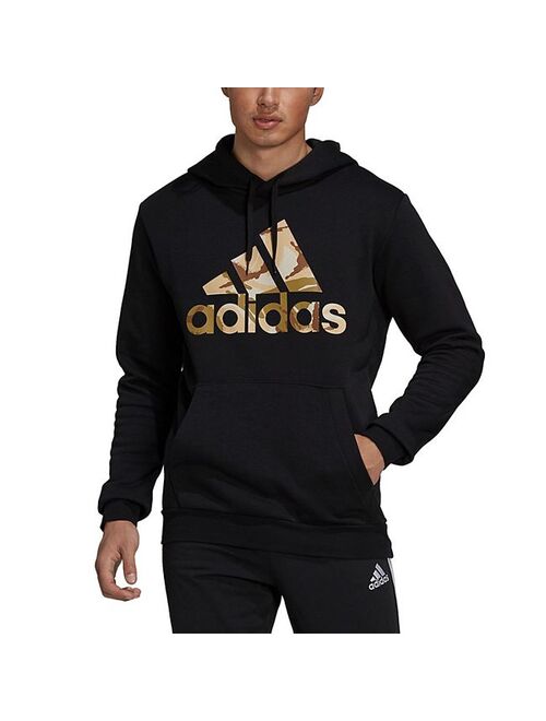 Men's adidas Essential Camo Badge of Sport Fleece Hoodie