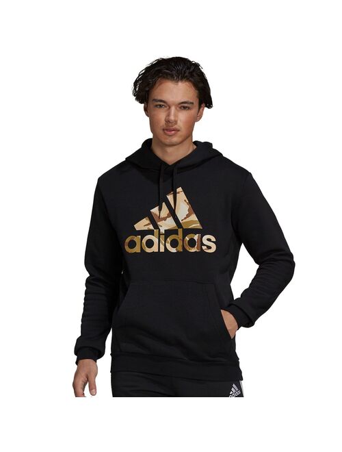 Men's adidas Essential Camo Badge of Sport Fleece Hoodie