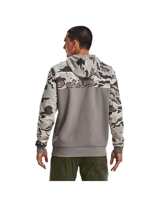 Men's Under Armour Rival Fleece Camo Blocked Hoodie