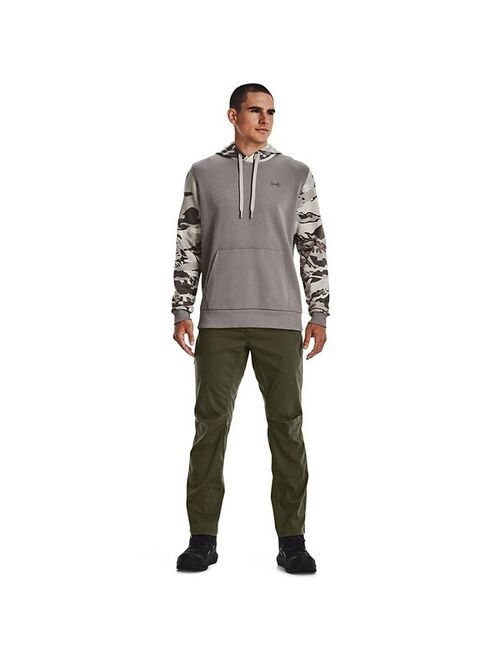 Men's Under Armour Rival Fleece Camo Blocked Hoodie