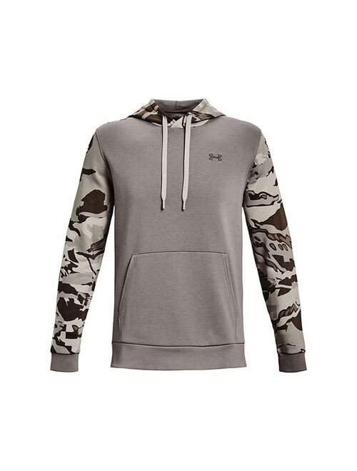 Men's Under Armour Rival Fleece Camo Blocked Hoodie