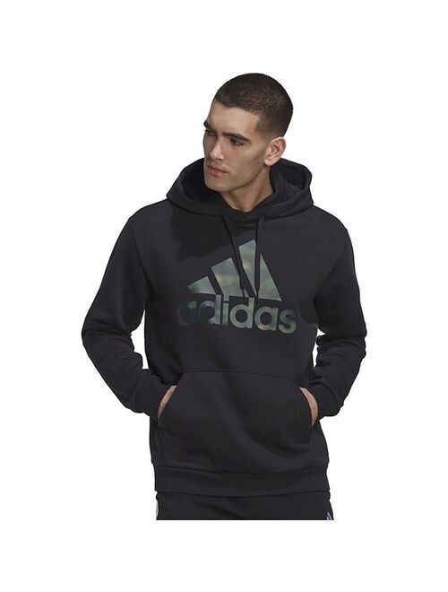 Men's adidas Essential Camo Badge of Sport Hoodie