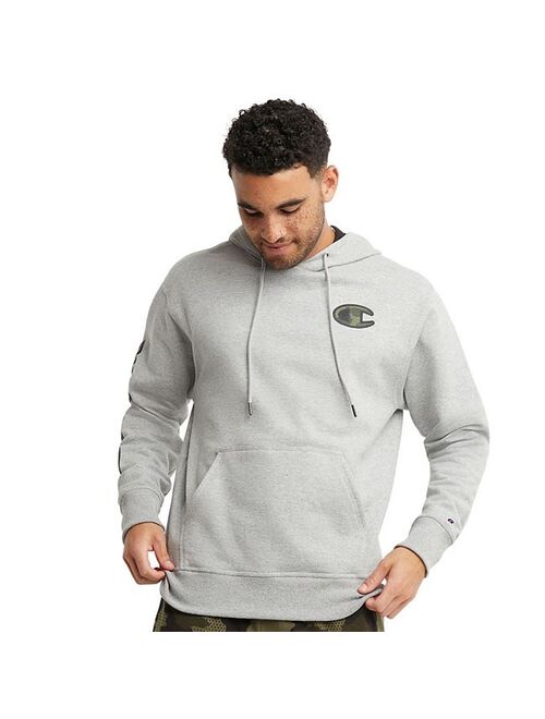 Men's Champion Camo Logo Powerblend Fleece Hoodie