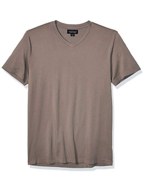 Velvet by Graham & Spencer Mens Samsen Ss V Neck Cotton Tee