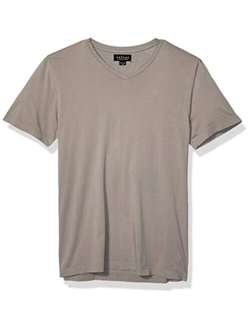 Velvet by Graham & Spencer Mens Samsen Ss V Neck Cotton Tee