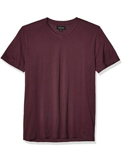 Velvet by Graham & Spencer Mens Samsen Ss V Neck Cotton Tee