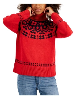 Women's Fair Isle Turtleneck Sweater