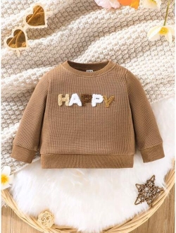 Baby Letter Patched Detail Pullover