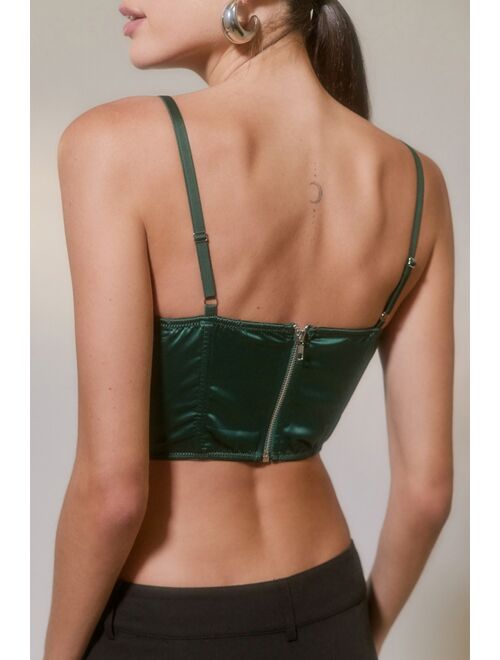 Urban Outfitters UO Lexi Satin Cowl Corset Top