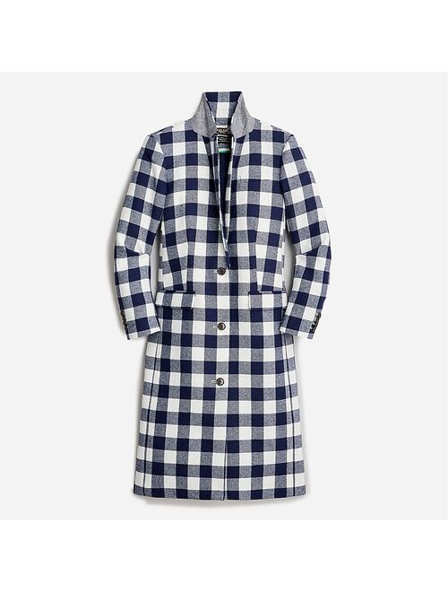 J.Crew Alfie topcoat in buffalo check Italian wool