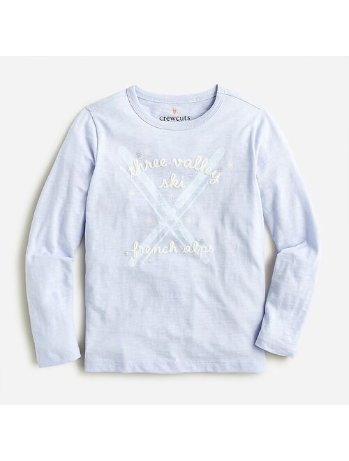 J.Crew Girls' long-sleeve winter graphic T-shirt