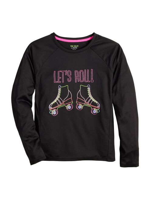 Girls 7-16 Tek Gear Long Sleeve Graphic Tee in Regular & Plus