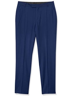 Boys' Flat Bi-Stretch Dress Pant, Straight Leg Fit & Hemmed Bottom, Belt Loops & Functional Front Pockets