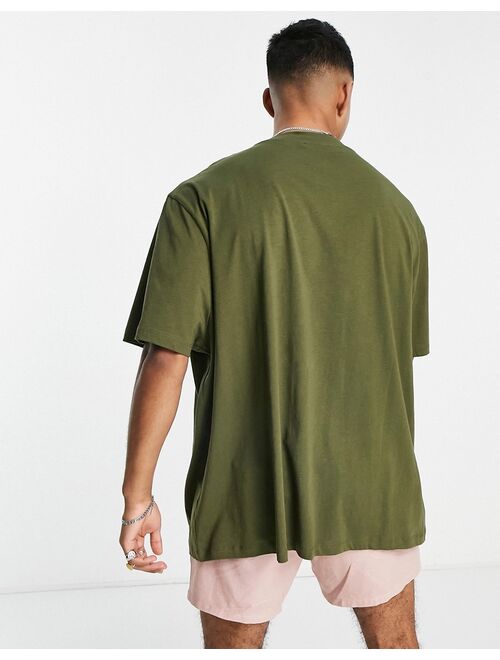 ASOS DESIGN relaxed fit t-shirt in khaki