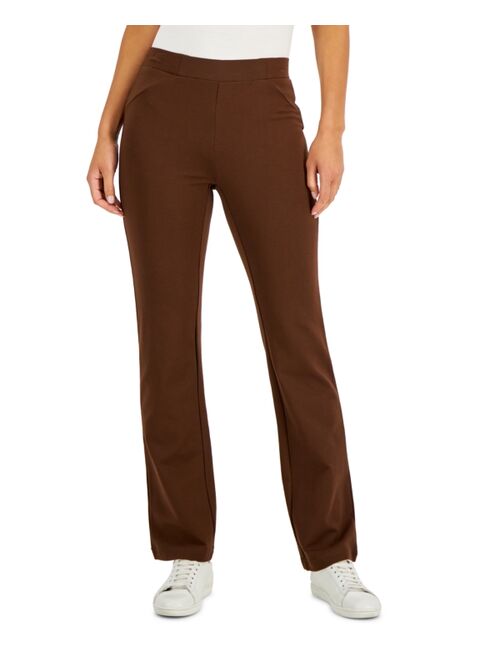 STYLE & CO Women's Ponte-Knit Boot-Cut Pull-On Pants, Created for Macy's