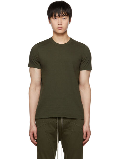 RICK OWENS Green Grid Level T-Shirt