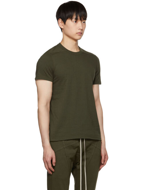 RICK OWENS Green Grid Level T-Shirt