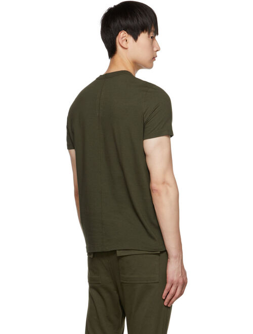 RICK OWENS Green Grid Level T-Shirt