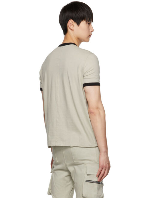 RICK OWENS Gray Banded T-Shirt