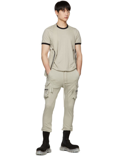 RICK OWENS Gray Banded T-Shirt