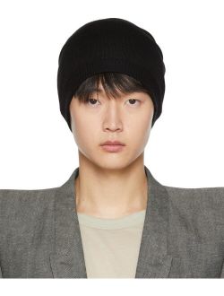 Black Cashmere Big Beanie