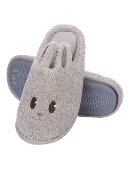 Beslip Cute Animal Slippers for Kids Girls Fox And Bunny House Slippers with Memory Foam Indoor Winter Home Slipper