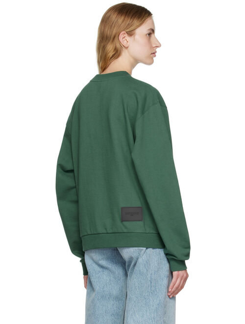 WE11DONE Green Reversed Sweatshirt