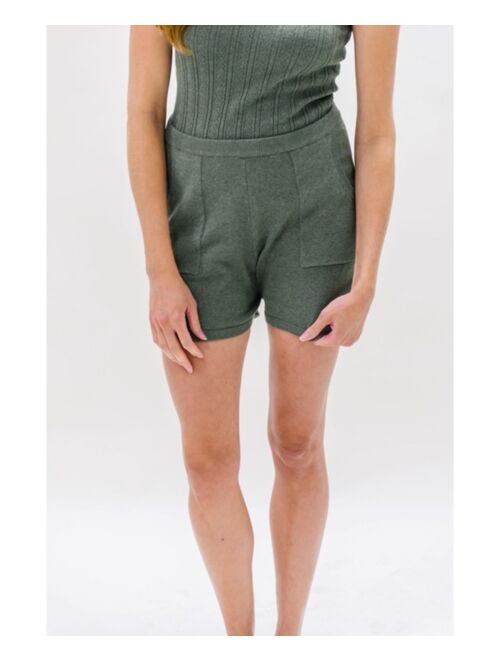 HOPE & HENRY Womens' Sweater Short