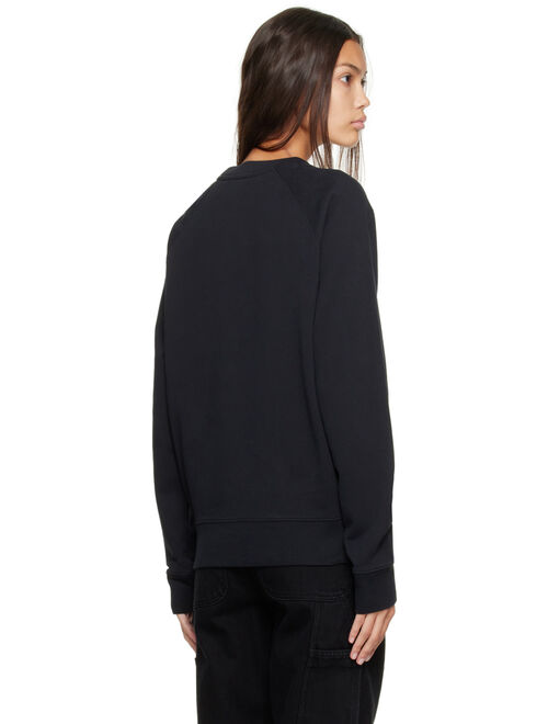 MAISON KITSUNE Black Dressed Fox Sweatshirt