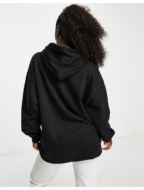 Pull&Bear oversized hoodie in black