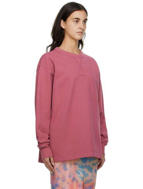 ACNE STUDIOS Pink Fin Stamp Sweatshirt