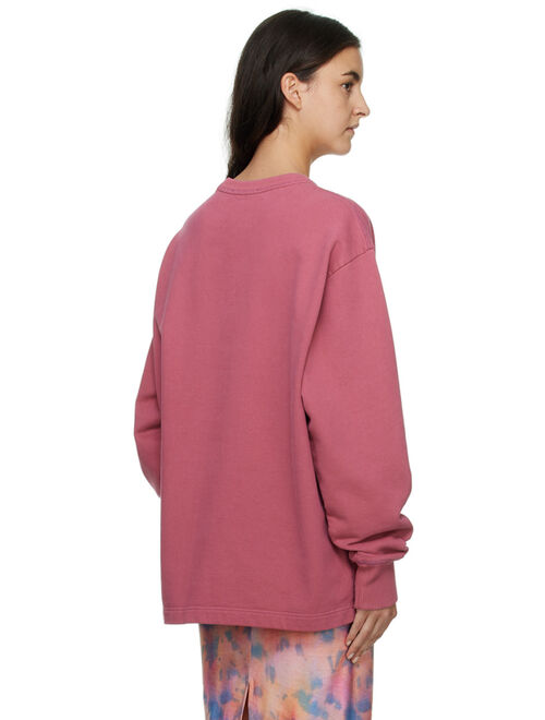 ACNE STUDIOS Pink Fin Stamp Sweatshirt