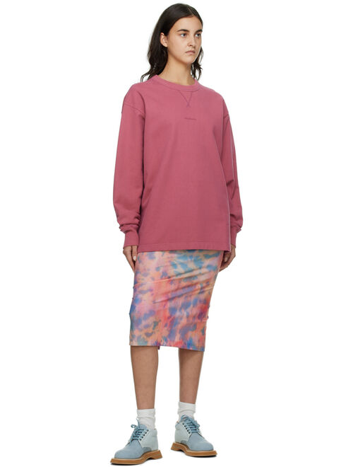 ACNE STUDIOS Pink Fin Stamp Sweatshirt