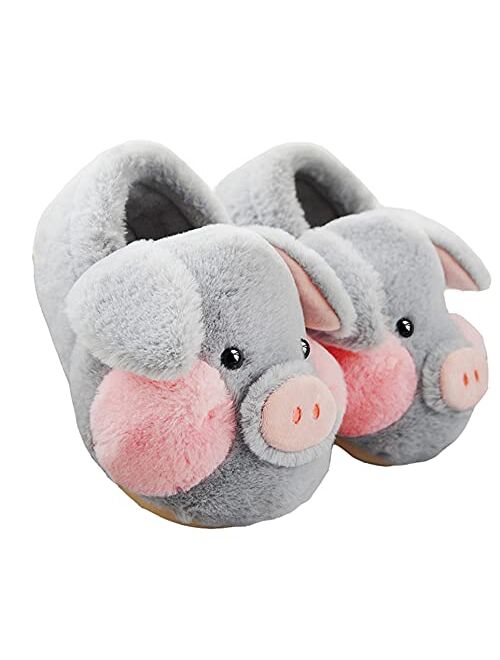 YILANLAN Adult Cotton Slippers PIg Slippers Home Slippers Plush Slippers Animal Slippers