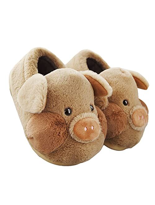 YILANLAN Adult Cotton Slippers PIg Slippers Home Slippers Plush Slippers Animal Slippers