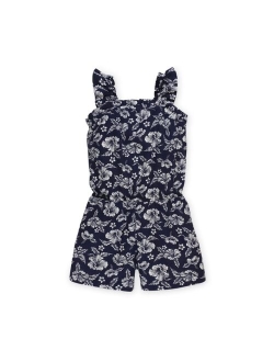 Girls' Ruffle Pull On Romper, Toddler