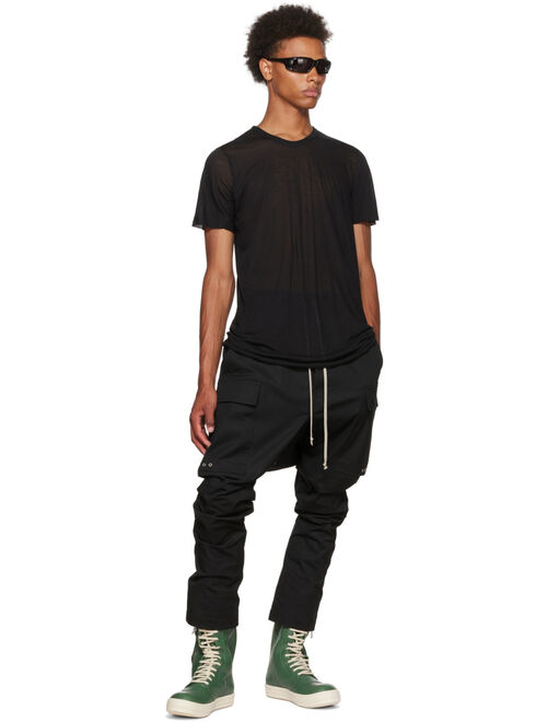 RICK OWENS Black Long Cargo Pants