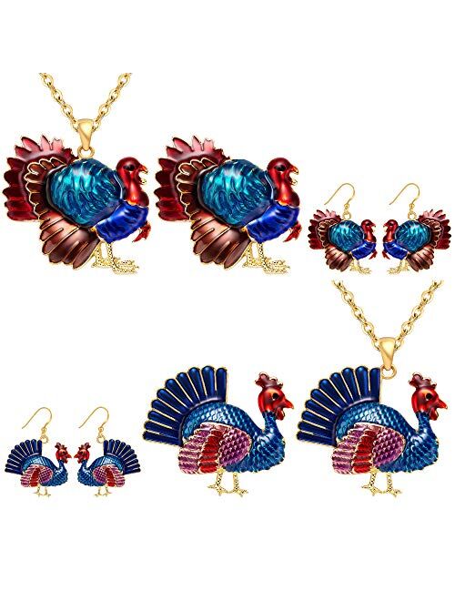 MMiraculous Garden Christmas Jewelry Sets For Women Girls, Glitter Rhinestone Enameled Thanksgiving Xmas Holiday Jewelry Pendant Necklace Brooches Pins Dangle Earrings Se