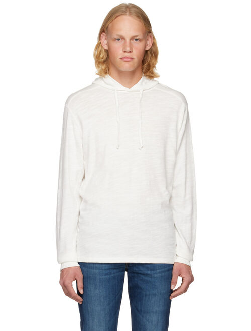 RAG & BONE White Classic Flame Hoodie