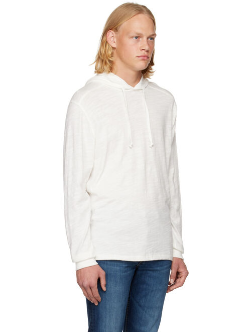 RAG & BONE White Classic Flame Hoodie