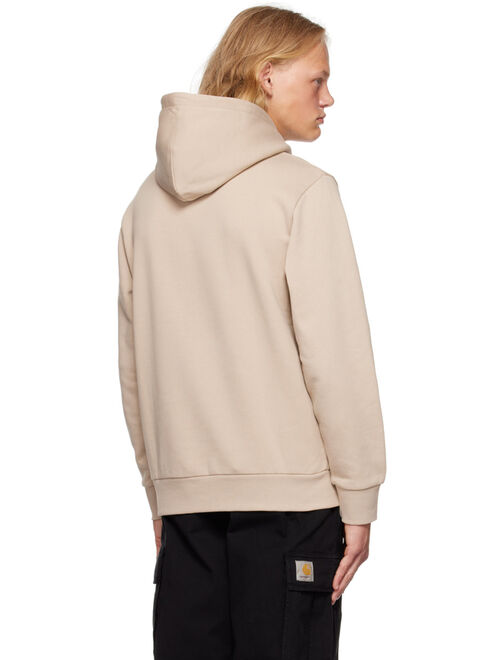 CARHARTT WORK IN PROGRESS Tan Script Embroidery Hoodie