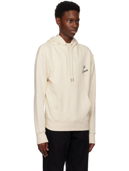 MAISON KITSUNE Beige 'Cafe Kitsune' Hoodie